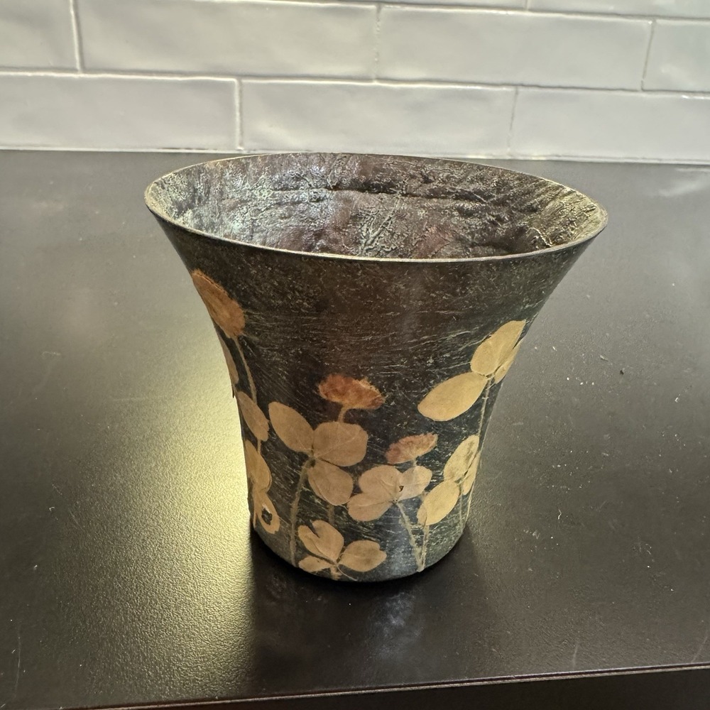 Flowers On A Medium Sized Heavy Flower Vase Brutalist, ‎ Moody Decor